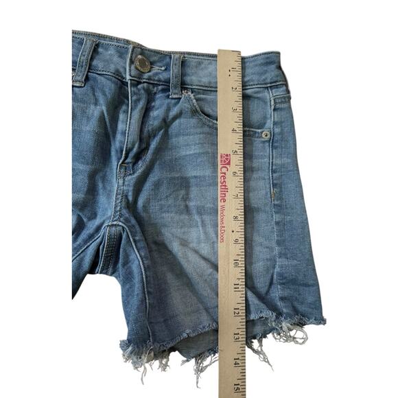 American Eagle Super Stretch Shorts Size 2 Distressed Women’s Summer Shorty - Picture 5 of 8